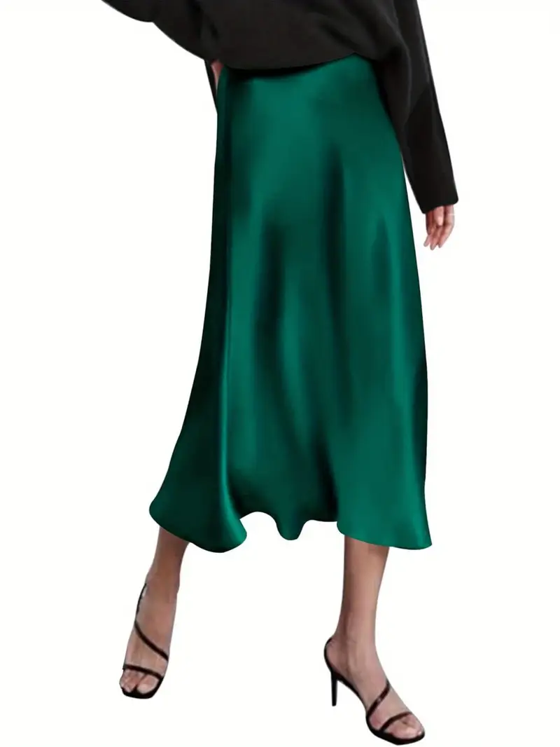 women's 2024 high waisted long skirts satin skirts casual - Temu women's 2024 high waisted long skirts satin skirts casual - Temu